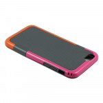 Wholesale Apple iPhone 6 4.7 Slim Tri Color Hybrid Case (Gray Pink)